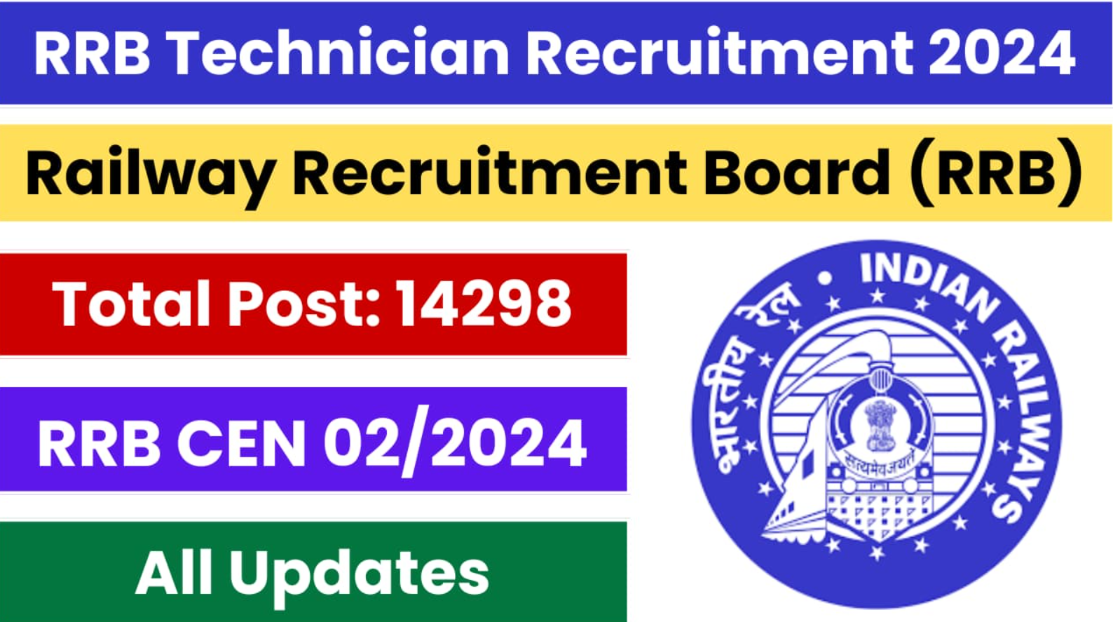 Railway RRB Technician Recruitment Online Form