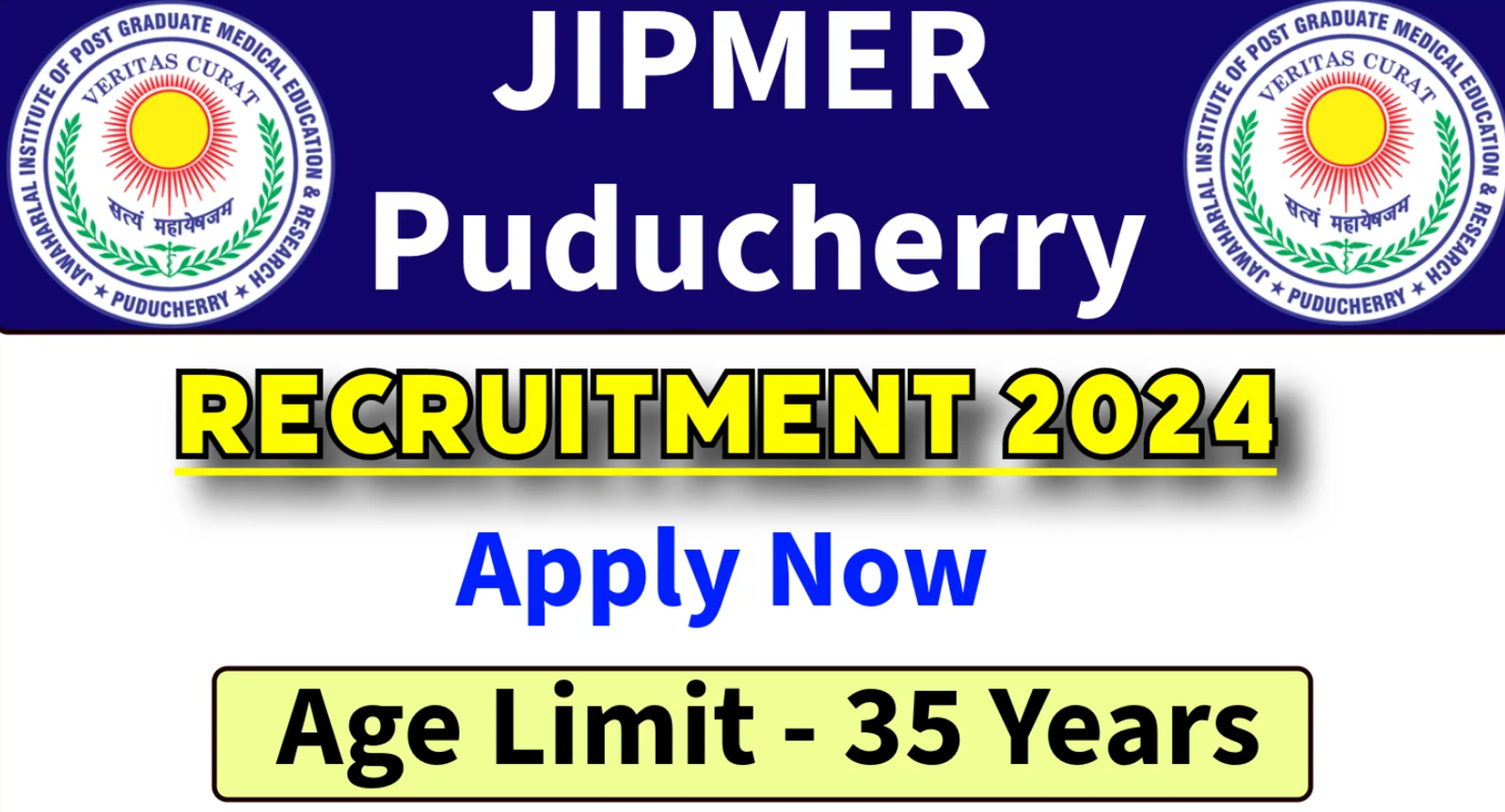 JIPMER Faculty Recruitment Online Form 2024-25